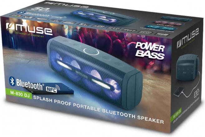 Image du produit Muse M-830 Enceinte portable mono pour DJ (8 h, Fonctionnement sur batterie)