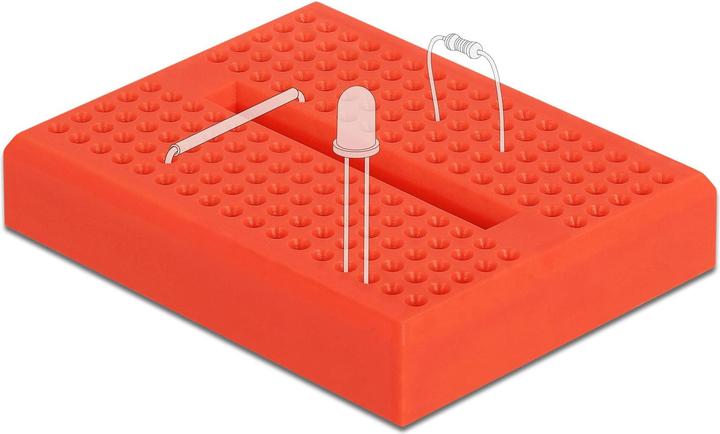 Produktbild Delock Breadboard 170 Kontakte rot