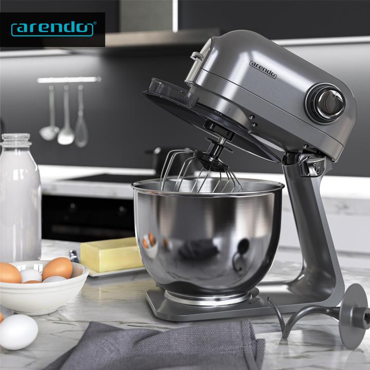 Actual product image Arendo Food processor, mixer with 5 litre stainless steel bowl incl. 3 mixing tools, mixer with 1200 W (1200 W)