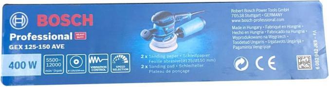 Actual product image Bosch Professional GEX 125-150 AVE Set incl. L-BOXX (Eccentric grinder, 400 W)