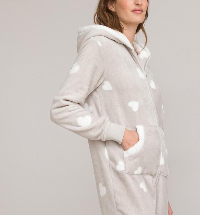 Actual product image La Redoute Collections Jumpsuit with heart motifs (32, 34)