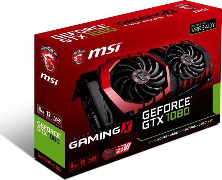 Immagine prodotto MSI GeForce GTX 1080 GAMING X 8G (8 GB)