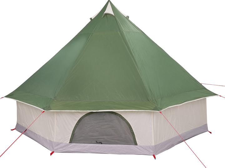 VidaXL Familienzelt Tipi Grün für 8 Personen wasserdicht (7.25 kg, 8 Personen)
