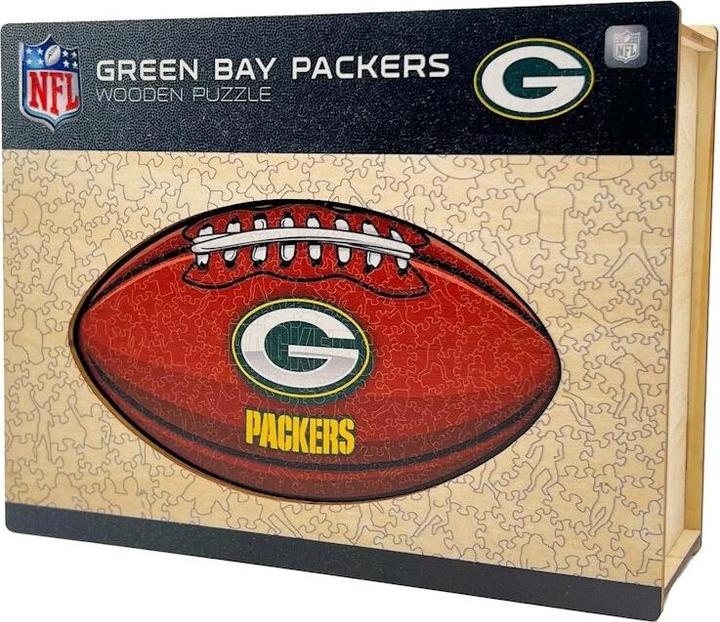 Produktbild Iconic NFL - Green Bay Packers – Football mit Logo - Holz Puzzle Grösse S (150 Teile) (150 Teile)