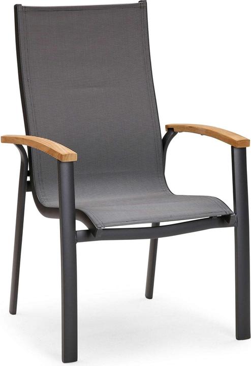Best Stapelsessel Cavalese anthrazit/Teak