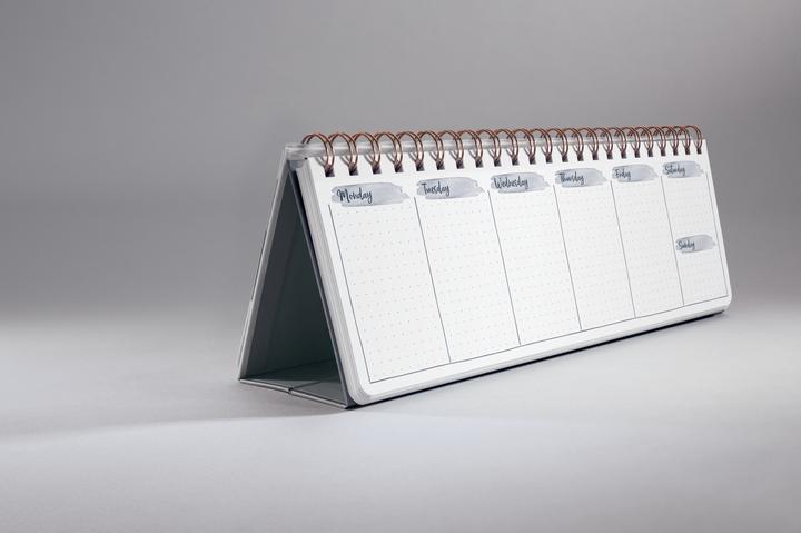 Image du produit Sigel Calendrier de bureau non daté Glamorous Leaves (30 x 11.4 cm, Couverture rigide, Anglais)