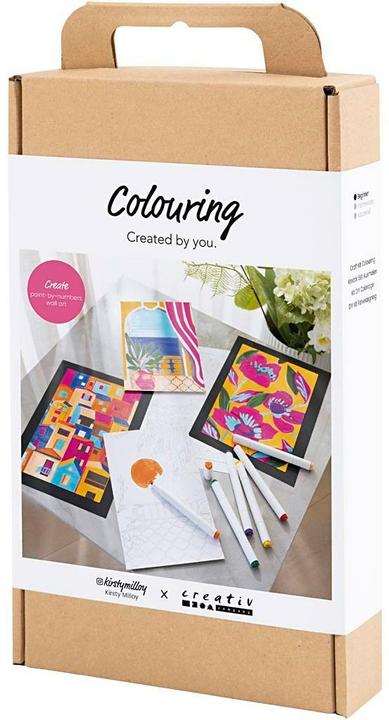 Image du produit Creativ Company Bastelfarbe Malen nach Zahlen mit Zeichenmarker 4 (Multicolore, Pink, Rose)