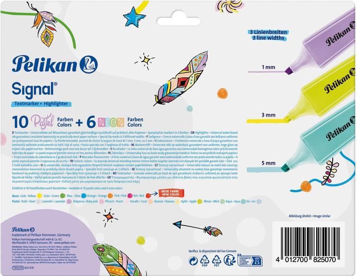Image du produit Pelikan Surligneur Signal couleur (Multicolore, 5 mm, 16 x)