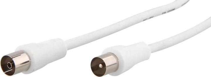 Image du produit T'nB CÂBLE ANTENNE COAXIAL 1,5M M/F (BLANC) (Câble d'antenne)