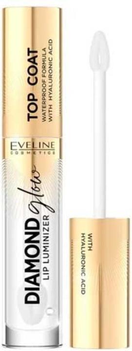 Immagine prodotto Eveline Diamond Glow Lip Luminizer Top Coat Lucidalabbra con Acido Ialuronico (01)