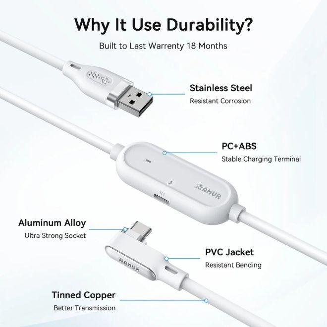Actual product image AMVR Meta Quest 3 / 3S VR Link Kabel mit 36W Ladeleistung