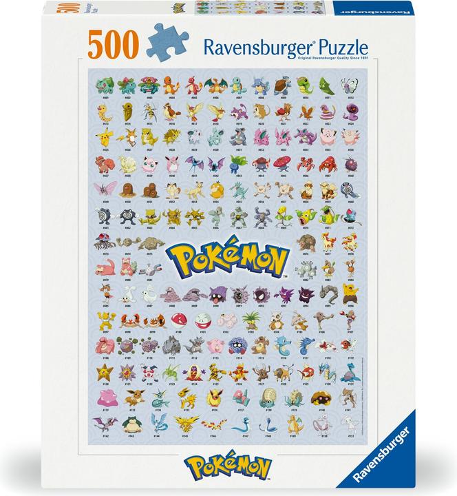Produktbild Ravensburger Die ersten 151 Pokémon (500 Teile)
