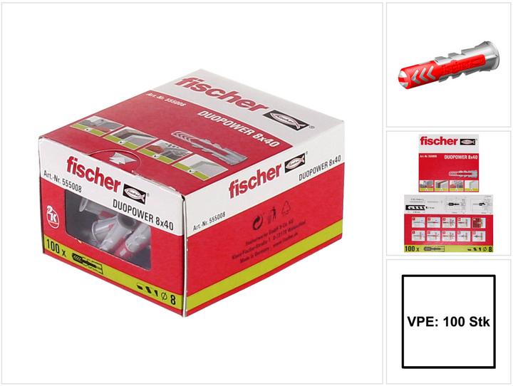 Produktbild Fischer DuoPower 8x40 (100 Stk.)