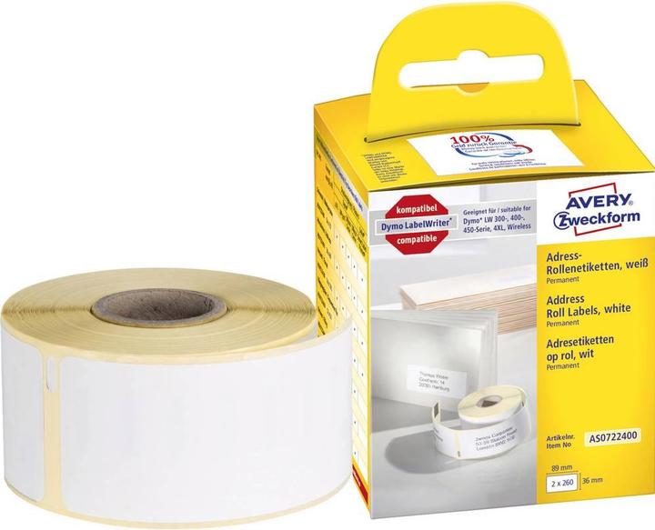 Actual product image Avery Roll labels