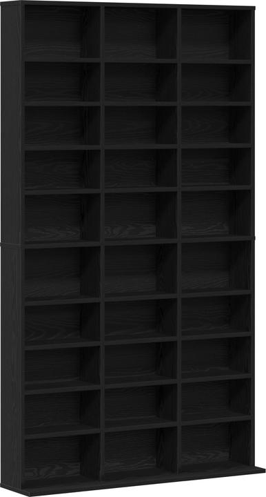 Immagine prodotto VidaXL Scaffale per CD in rovere nero 101x23x177,5 cm Materiale in legno