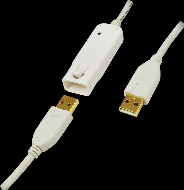 Produktbild LogiLink USB 2.0 Verlängerungskabel (12 m, USB 2.0, 2.50 W)