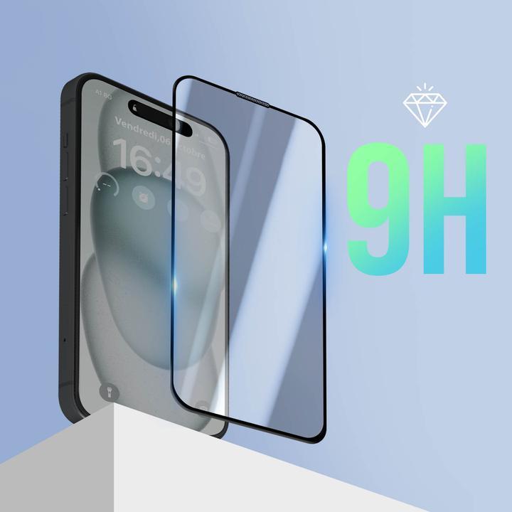 Produktbild Avizar Panzerglas Schutzfolie 9H (1 Stück, Apple iPhone 15 Plus)