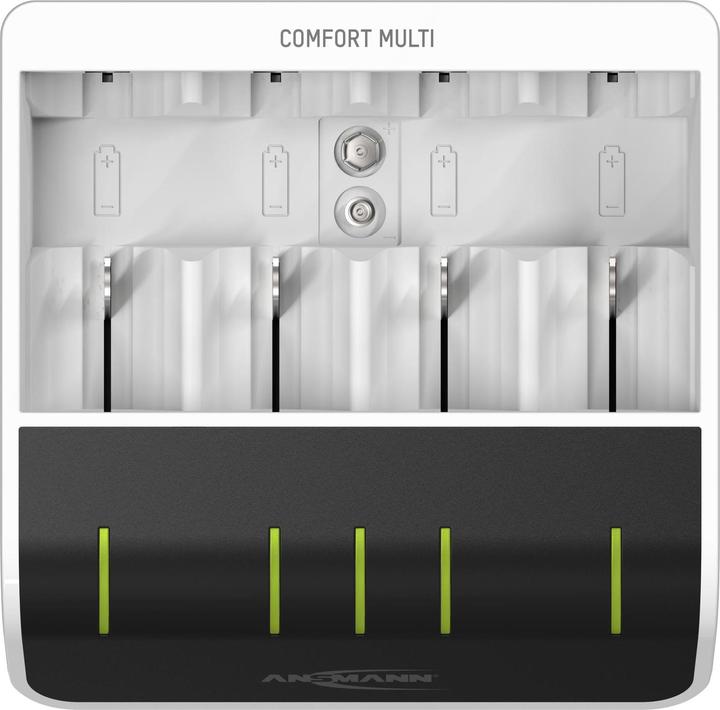 Produktbild Ansmann Comfort Multi Ladegerät (1 Stk., AA, HR03, 800 mAh, Ladegerät ohne Akku)
