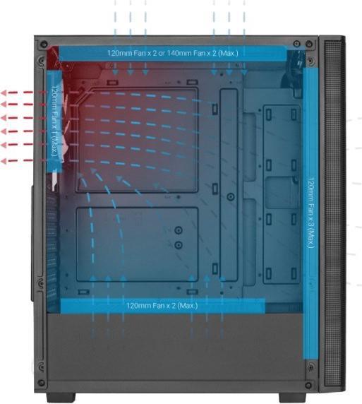 Produktbild AeroCool Designer-G-BK-v1 (ATX, Mini-ITX, mATX)