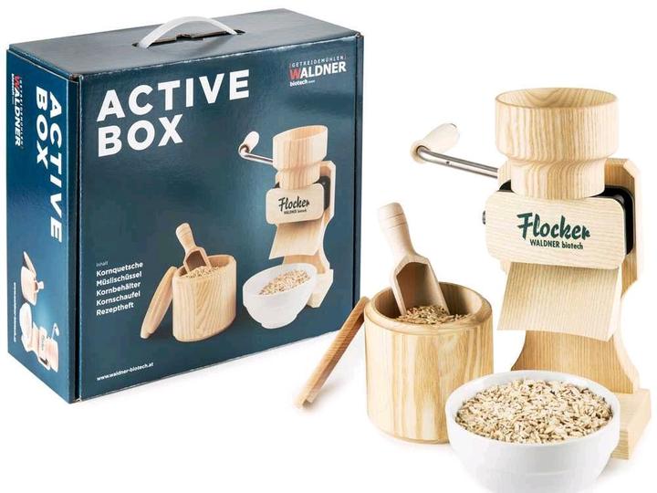 Waldner Active Box 180 g Manuelle FlockenquetscheEdelstahlwalzen
