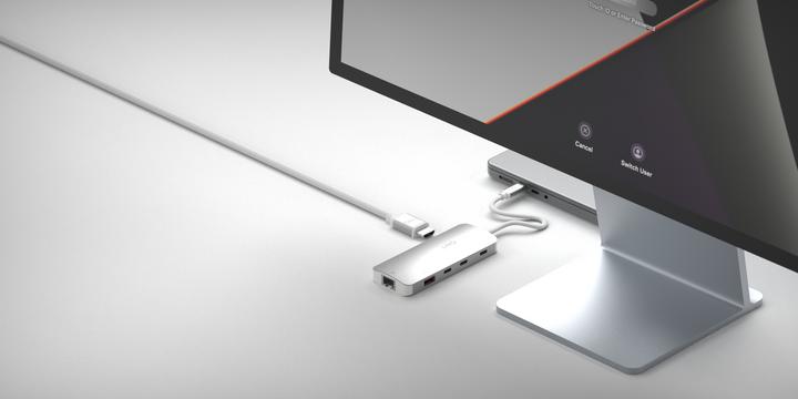Image du produit LINQ Connects 8in1 8K PRO USB-C Multiport Hub 140W (USB-C, 8 Ports)