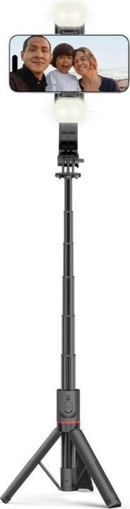 Produktbild Tech-Protect L05S Bluetooth selfie stick with tripod up to 105cm with LED lamp - black