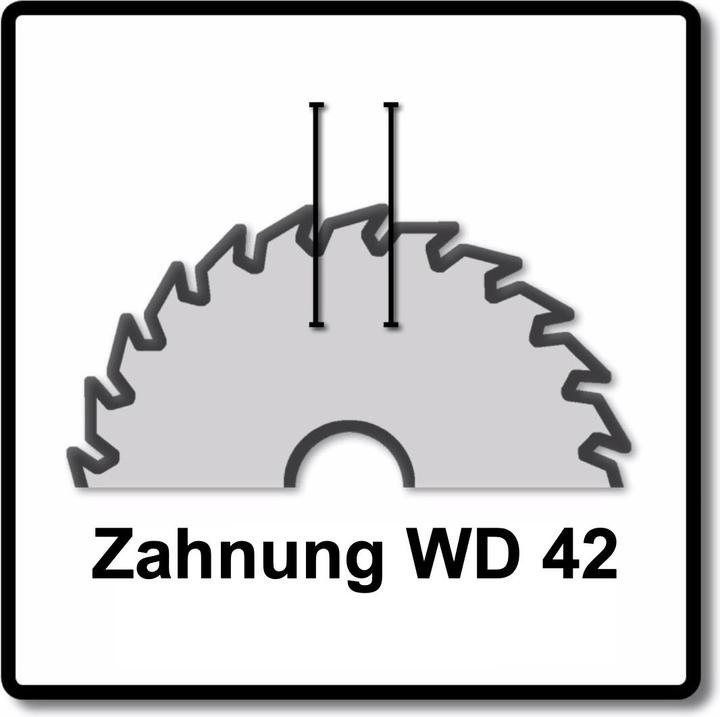 Actual product image Festool Wood Fine Cut HW Circular Saw Blade 160 x 1.8 x 20mm WD42 (2x 205553)