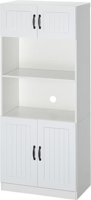 Produktbild Swisshandel24 Küchenschrank, Landhausstil, 70cmx40cmx170cm Weiss (70 x 40 x 170 cm)