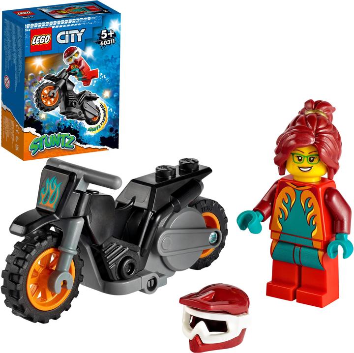 Actual product image LEGO Fire stunt bike (60311, LEGO City)