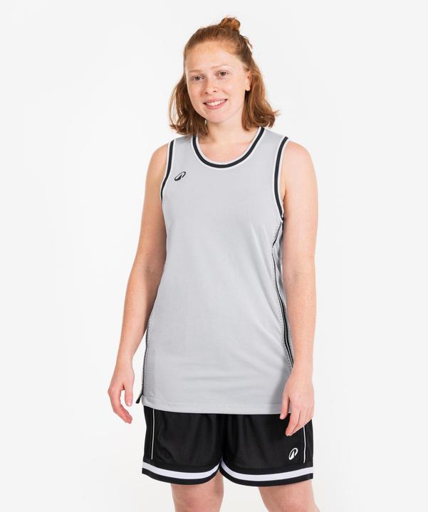 Actual product image Kipsta Damen/Herren Basketball Trikot wendbar leicht - SHR 500 schwarz-weiss (L)