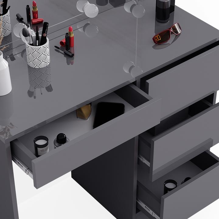 Produktbild Vicco Sherry mit Hocker und Beleuchtung (90 x 75 x 40 cm)