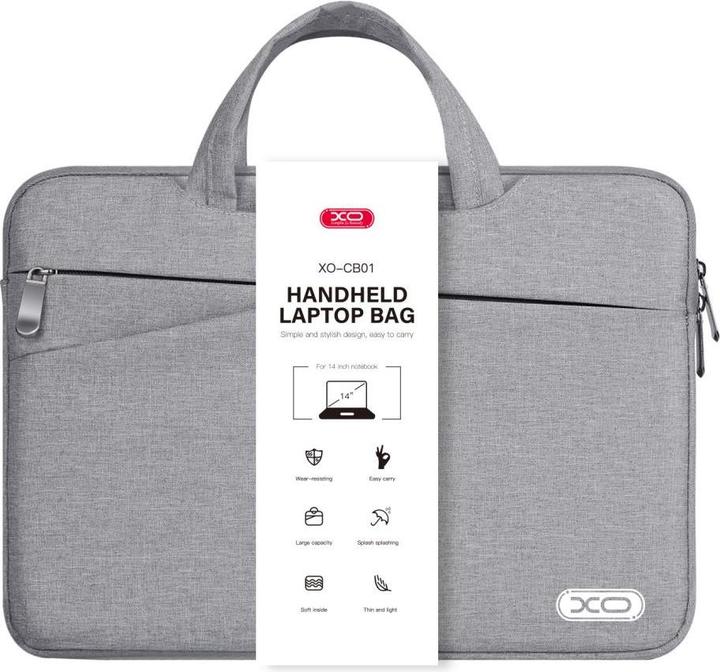 Immagine prodotto xO Borsa per laptop CB01 14" grigio (14")