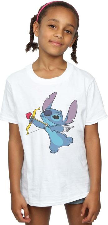 Disney Lilo And Stitch Stitch Cupid Valentines TShirt Mädchen