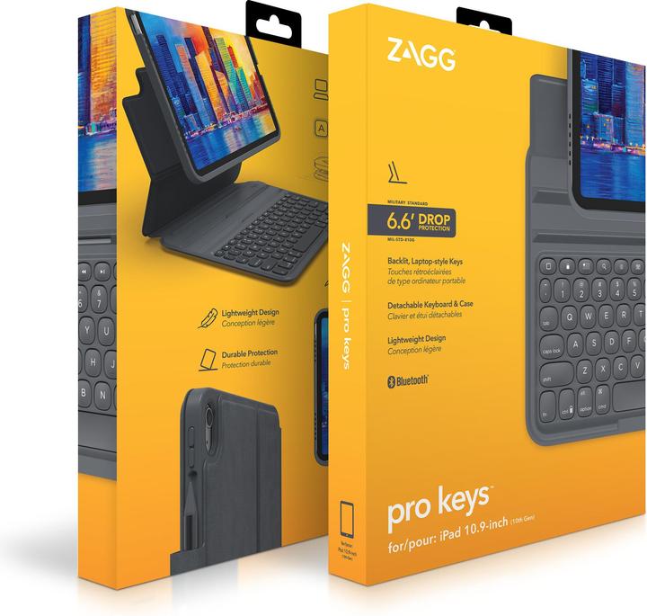 Produktbild Zagg Pro Keys (CH, iPad 2022 (10. Gen), iPad 2025 (11. Gen))