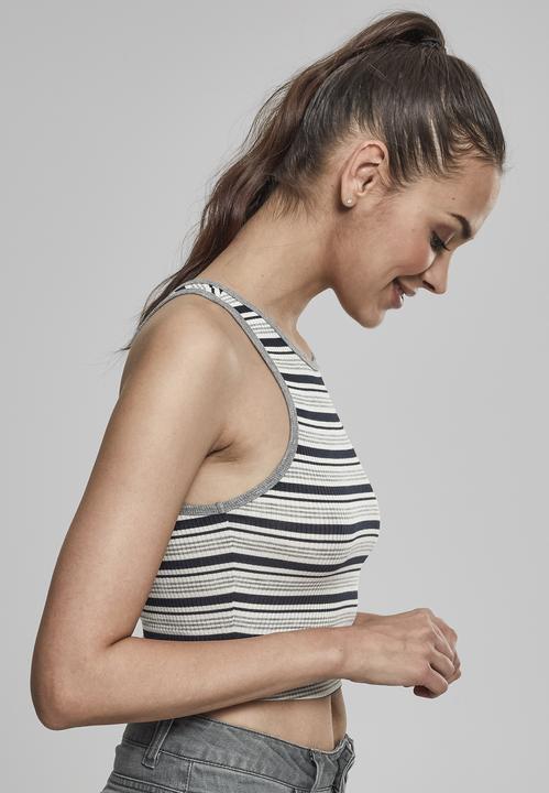 Immagine prodotto Urban Classics Top a strisce a coste per donna (XL)