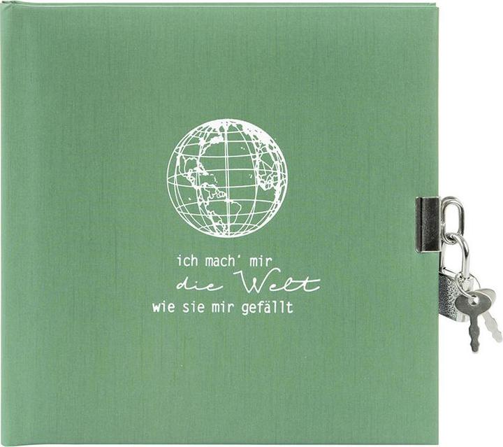 Actual product image Goldbuch Diary 16,5x16,5cm moss green (16.5 x 16.5 cm)