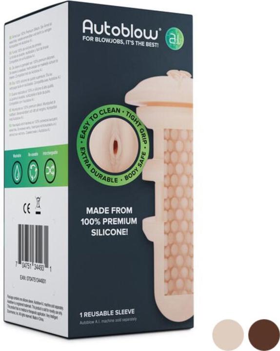 Actual product image Autoblow A.I. Silicone Vagina Sleeve