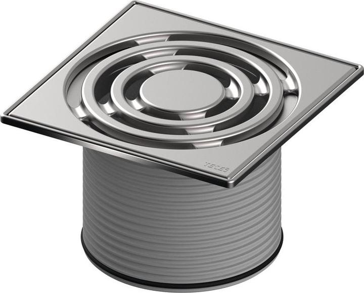 TECE GmbH TECEdrainpoint S Rostrahmen Edelstahl inklusive Designrost, 150x150mm (150 mm)
