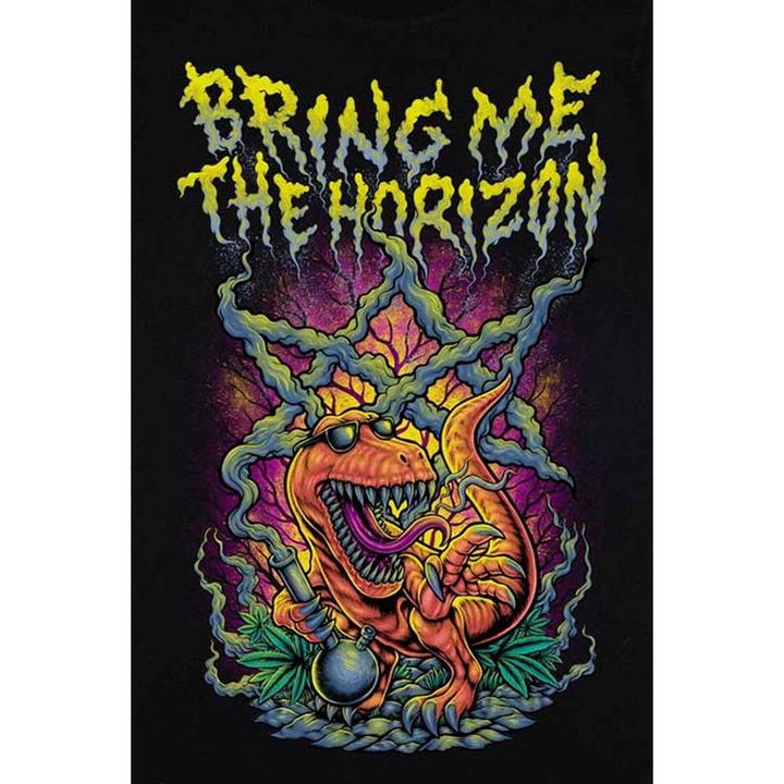 Immagine prodotto Bring Me The Horizon Maglietta unisex adulto Tuxedo Dinosaur in cotone (L)