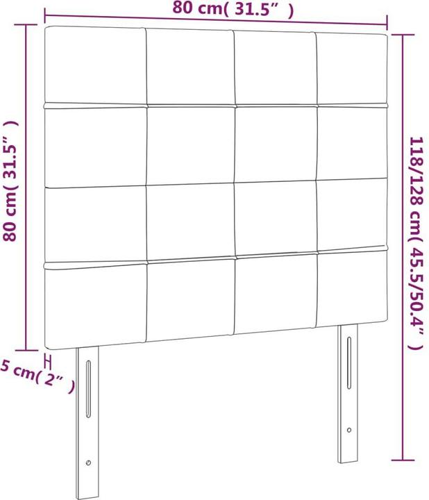 Produktbild VidaXL Warren (80 x 5 x 128 cm)