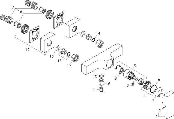 Actual product image hansgrohe Metropol chrome