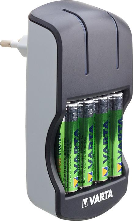 Immagine prodotto Varta caricabatterie a spina (4 pz., AA, 2100 mAh, Batteria + Caricabatterie)
