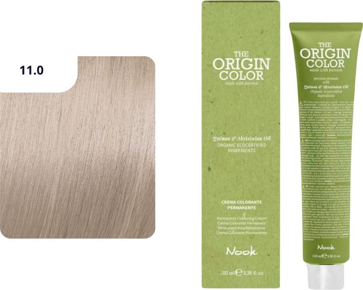 Actual product image Nook Origin Colour hair dye (11.0 Extra platinum blonde)