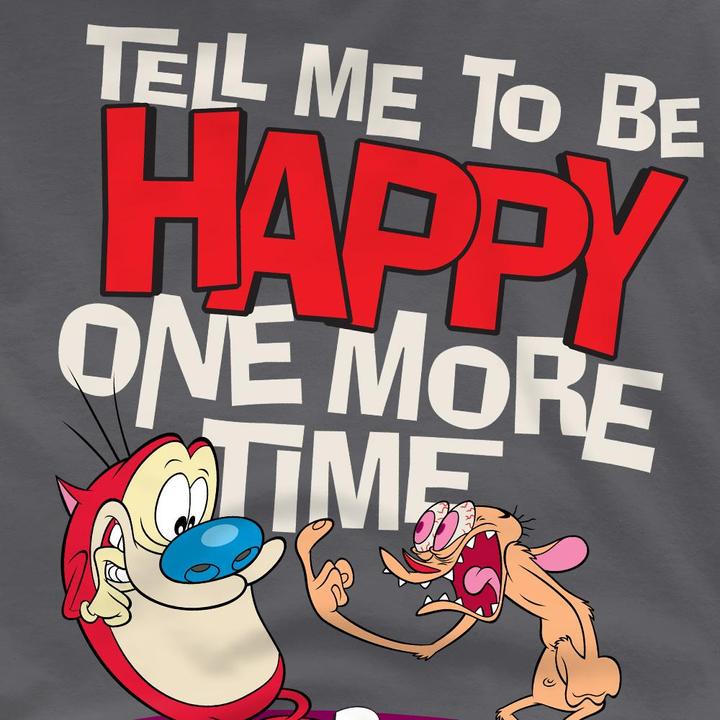 Immagine prodotto Ren & Stimpy Tell Me To Be Happy Maglietta Uomo (4XL)