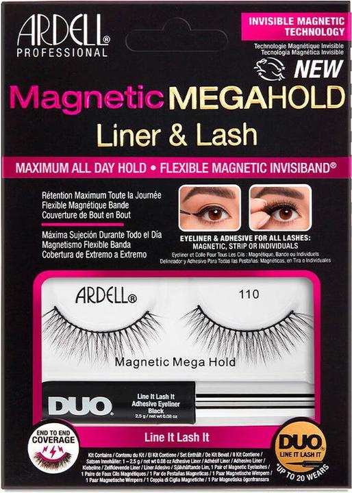 Ardell Magnetische Megahold Liner y Wimpern 110 2 U (Wimpern Applikator)