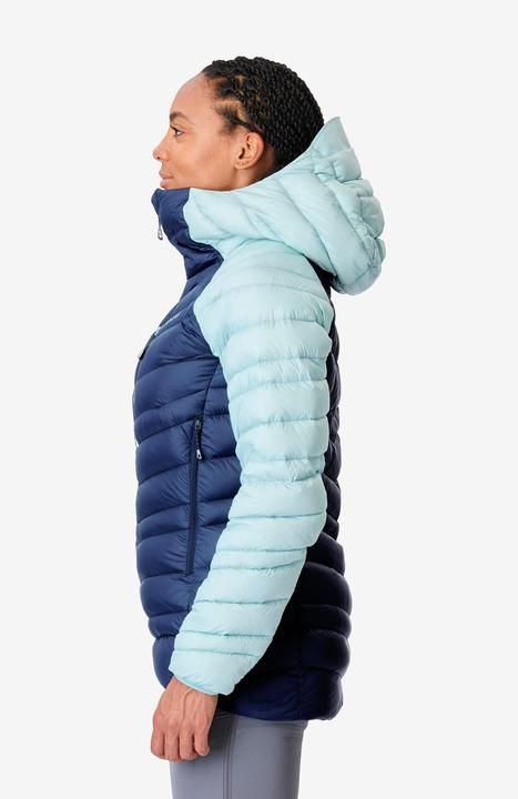 Actual product image Simond Women's mountaineering down jacket - Navy blue / Arctic blue (L)