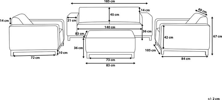 Actual product image Beliani Rovigo