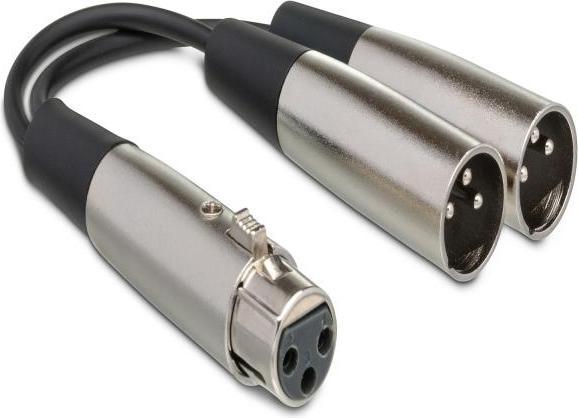 Image du produit Hosa YXM-121 - Câble de séparation en Y XLR3F - XLR3M (0.15 m)