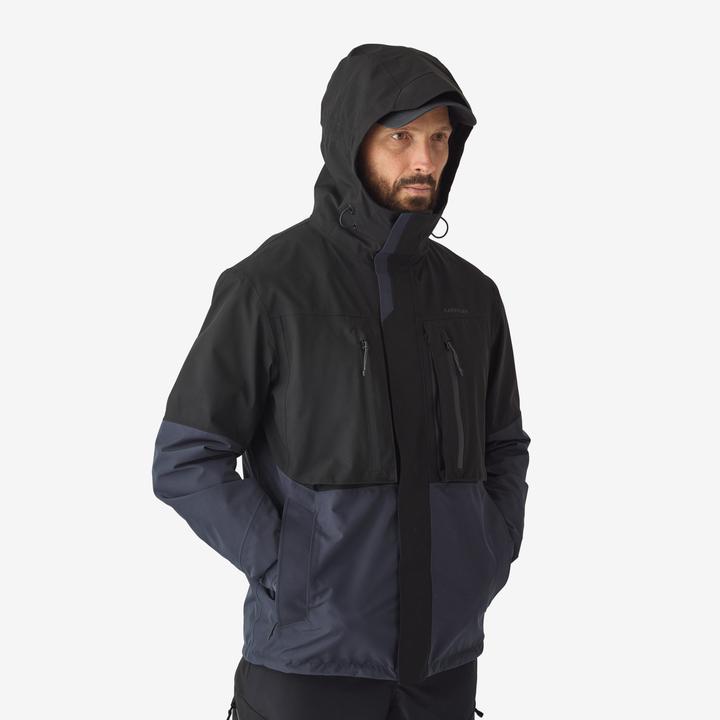 Produktbild Caperlan Angeljacke FJ 500 WPF wasserdicht Herren grau/schwarz (XXL)