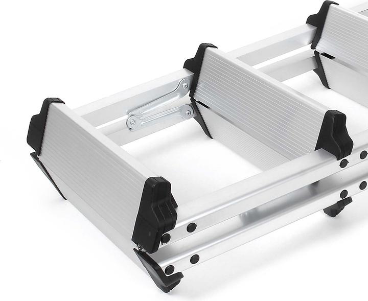 Produktbild Wiltec Klappleiter Aluminium 150kg Klapptritt Trittleiter Stehleiter Aluleiter (Klapptritt, 56.50 cm)